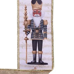 2.5"X10YD NUTCRACKER/FUSED - D'LUX - WHITE/BLACK/GOLD/BROWN - LX122402