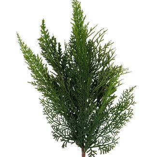 28"L CEDAR MIXED SPRAY - GREEN - XX9904