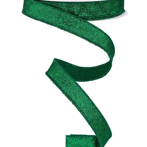 5/8"X10YD SHIMMER GLITTER - EMERALD - RGF108906