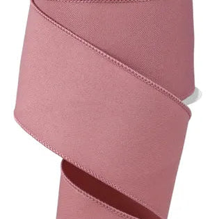 2.5"X10YD DIAGONAL WEAVE FABRIC - DUSTY ROSE - RGE1203EH