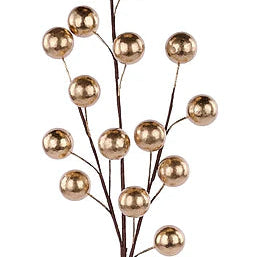 25.5"L BERRY SPRAY - SHINY GOLD - EC447508