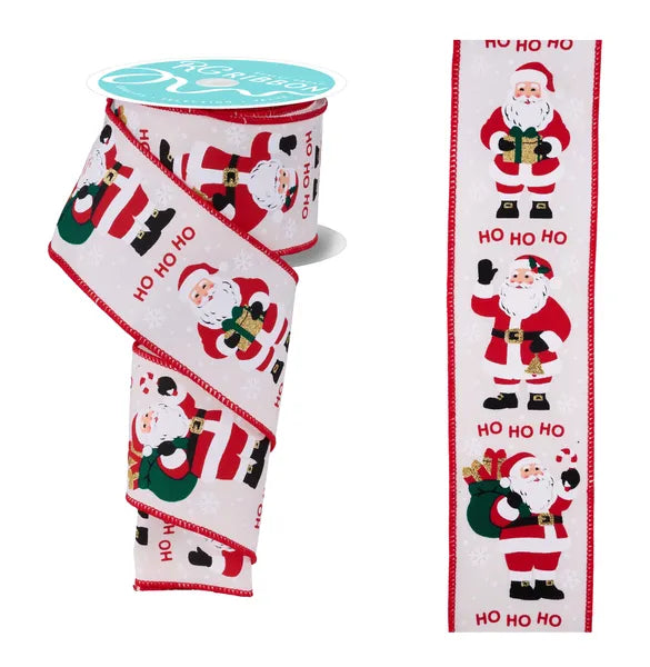 2.5"X10YD SANTA CLAUS - IVORY/RED/WHITE/LIGHTSKIN - RGF195230