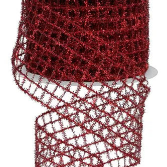 2.75"X10YD TINSEL MESH - RED - RM997624