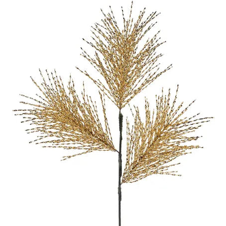 21"L TWISTED METALLIC PINE SPRAY X3 - GOLD - XX262908