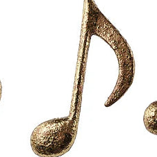 11.5"-12.25"H MUSIC NOTES ORNAMENT - GOLD - XJ717308-2