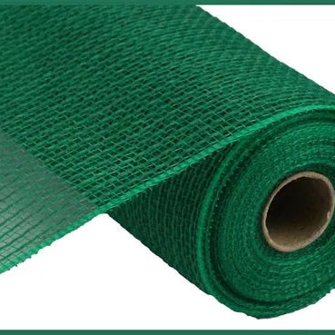 10.25"X10YD FAUX JUTE/PP STRIPE - EMERALD GREEN - RY831206