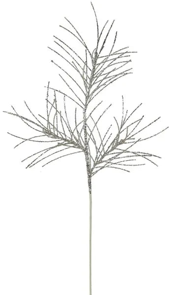 31"L GLITTERED PINE SPRAY - CHAMPAGNE - XS104858