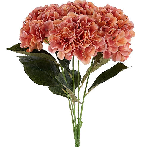 18.5"L FABRIC HYDRANGEA BUSH X5 - AUTUMN - FN175539