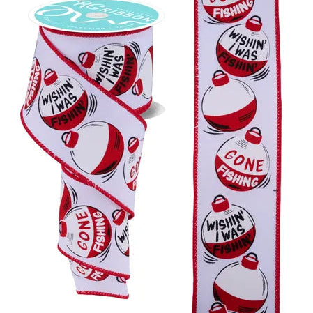 2.5"X10YD FISHING BOBBERS - RED/WHITE/BLACK - RGF169127