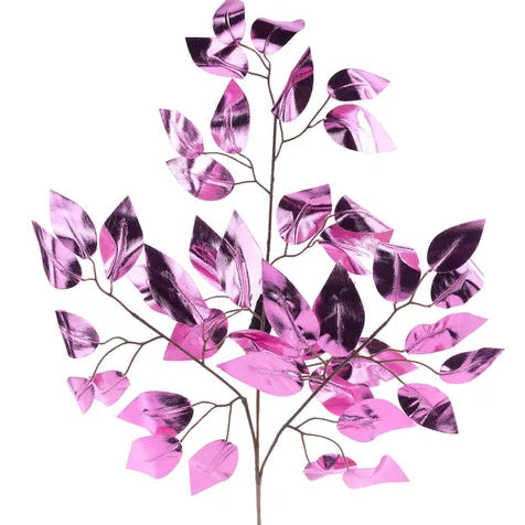 23"L METALLIC FICUS SPRAY - PINK - XS244413