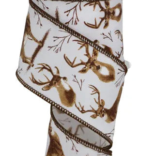 2.5"X10YD DEER - WHITE/BROWN/TAN - RGE174827