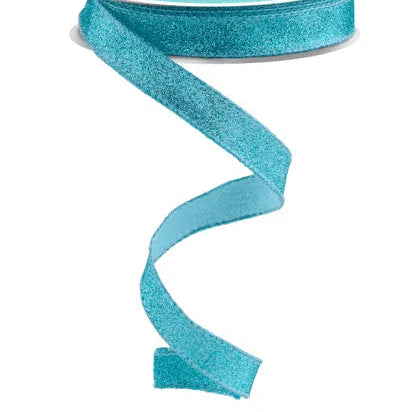 5/8"X10YD SHIMMER GLITTER - ICE BLUE - RGF1089RM