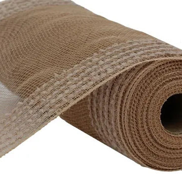10.25"X10YD DRIFT/PP WIDE BORDER MESH - NATURAL - RY811418