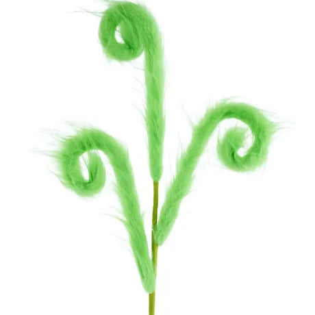 28"L FURRY FABRIC CURL SPRAY - GREEN - XS135144