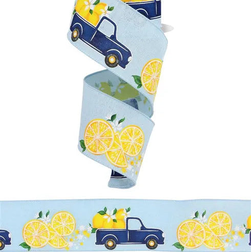 2.5"XX10YD TRUCK W/LEMONS ON ROYAL - BLUE/YELLOW/GREEN/NAVY/BLACK - RGC178714