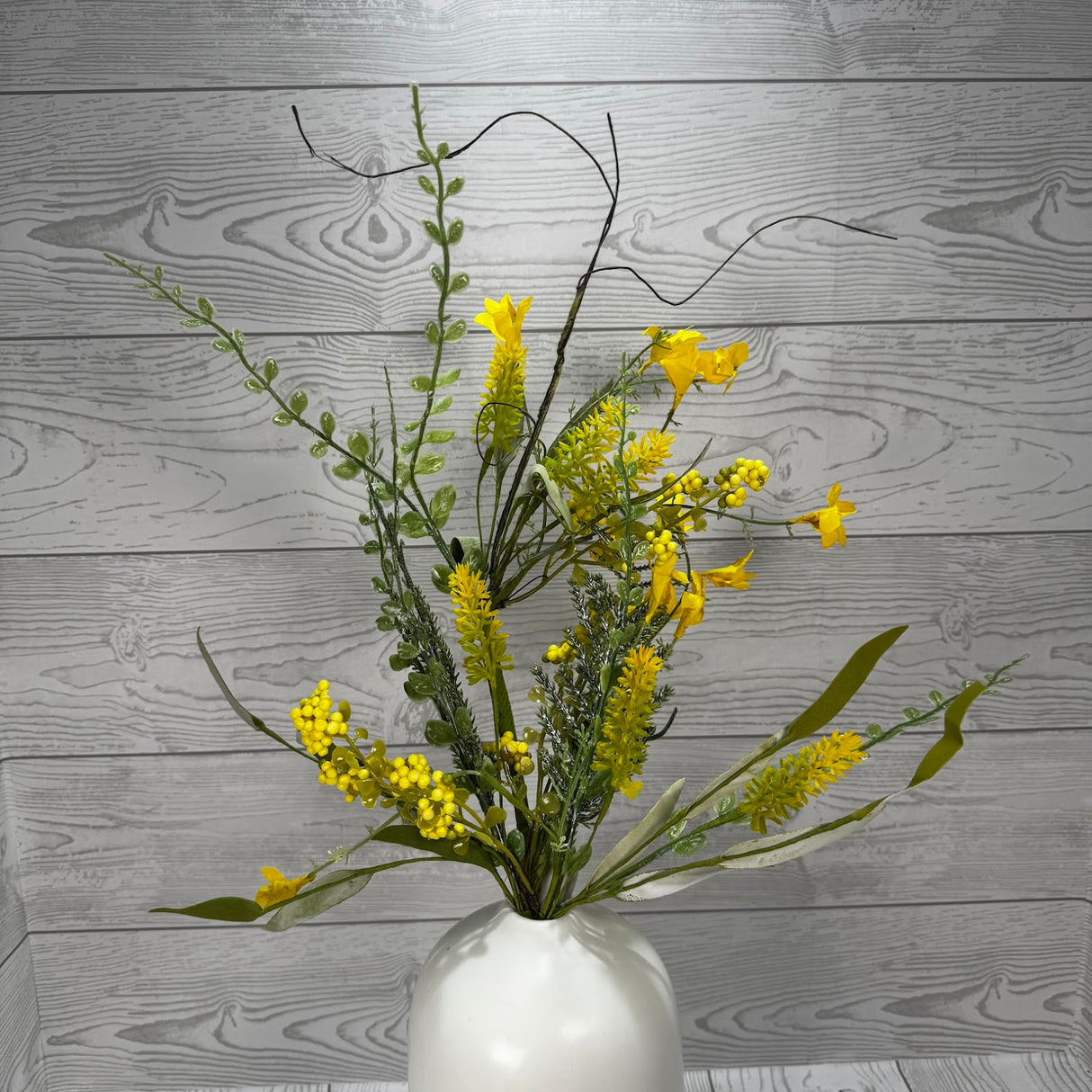 23" LEAVENDER BERRY SPRAY - YELLOW - 60919-YEL * GREEN PINK