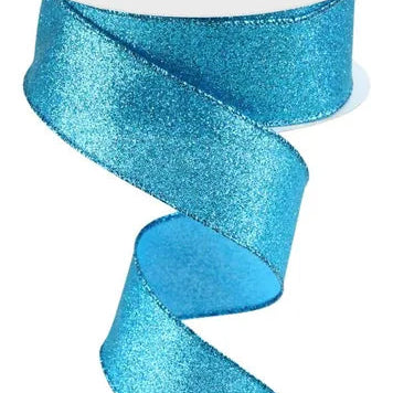 1.5"X10YD SHIMMER GLITTER - TURQUOISE - RGC1596A2