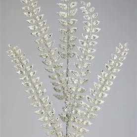 37"L GLITTERED FERN SPRAY - CHAMPAGNE - XS205744