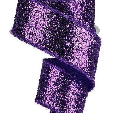 2.5"X10YD LARGE GLITTER/TINSEL - PURPLE - RG887323