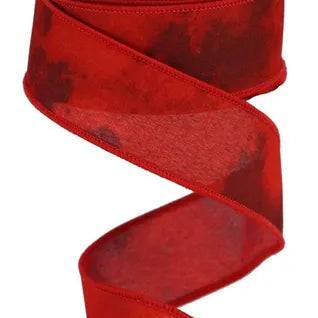 1.5"X10YD WATERCOLOR BLEND - CRANBERRY/BURGUNDY/RED - RGB11202C