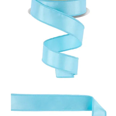 1.5"X10YD SATIN FUSED - AQUA BLUE - D'LUX RIBBON - LX4005H9