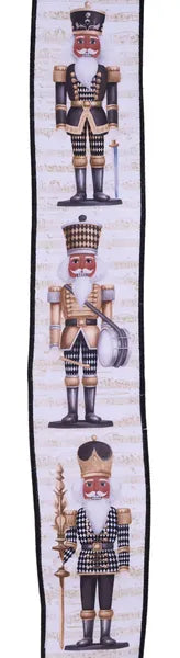 2.5"X10YD NUTCRACKER - WHITE/GOLD/BROWN/BLACK - LS122402