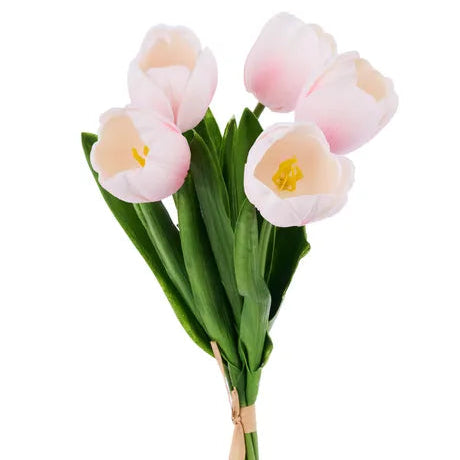 21"L LARGE TULIP FLOWER BUNDLE X5 - LIGHT PINK - FN172515