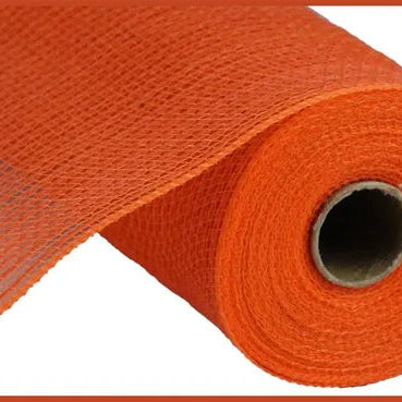 10.25"X10YD FAUX JUTE/PP STRIPE - ORANGE - RY831220