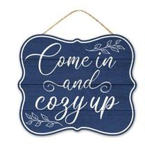 10.5"L X 9"H OUR HOME SIGNS - BLUE - AP7225-B