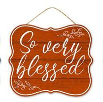 10.5"L X 9"H OUR HOME SIGNS - ORANGE - AP7225-O