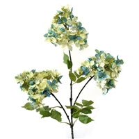 38" MAPLE LEAF CONE HYDRANGEA SPRAY X3 - BLUE - DC21106BL