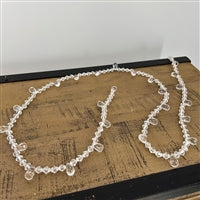 JEWELED GARLAND - SILVER 6' - DC21851SL