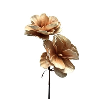 EVA BOTANICAL SAUCER MAGNOLIA BUNDLE X2 CREAM/COFFEE 28" - DCE10052