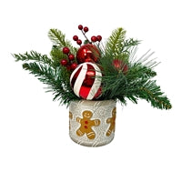 PEPPERMINT PASSION WINTER ARRANGEMENT 10"H X 4"P - DCTT3209