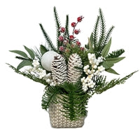 HOME ON THE FARM WINTER ARRANGEMENT - 13.5"H X 4"P - DCTT3210