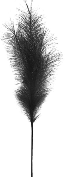 32.75"L FABRIC GRASS PLUME SPRAY - BLACK - FG601302
