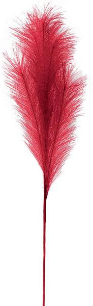 32.75"L FABRIC GRASS PLUME SPRAY - RED - FG601824