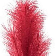 32.75"L FABRIC GRASS PLUME SPRAY - RED - FG601824