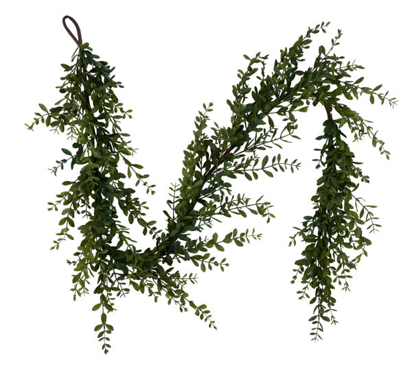 6'L WILD BOXWOOD GARLAND - GREEN - FG666709