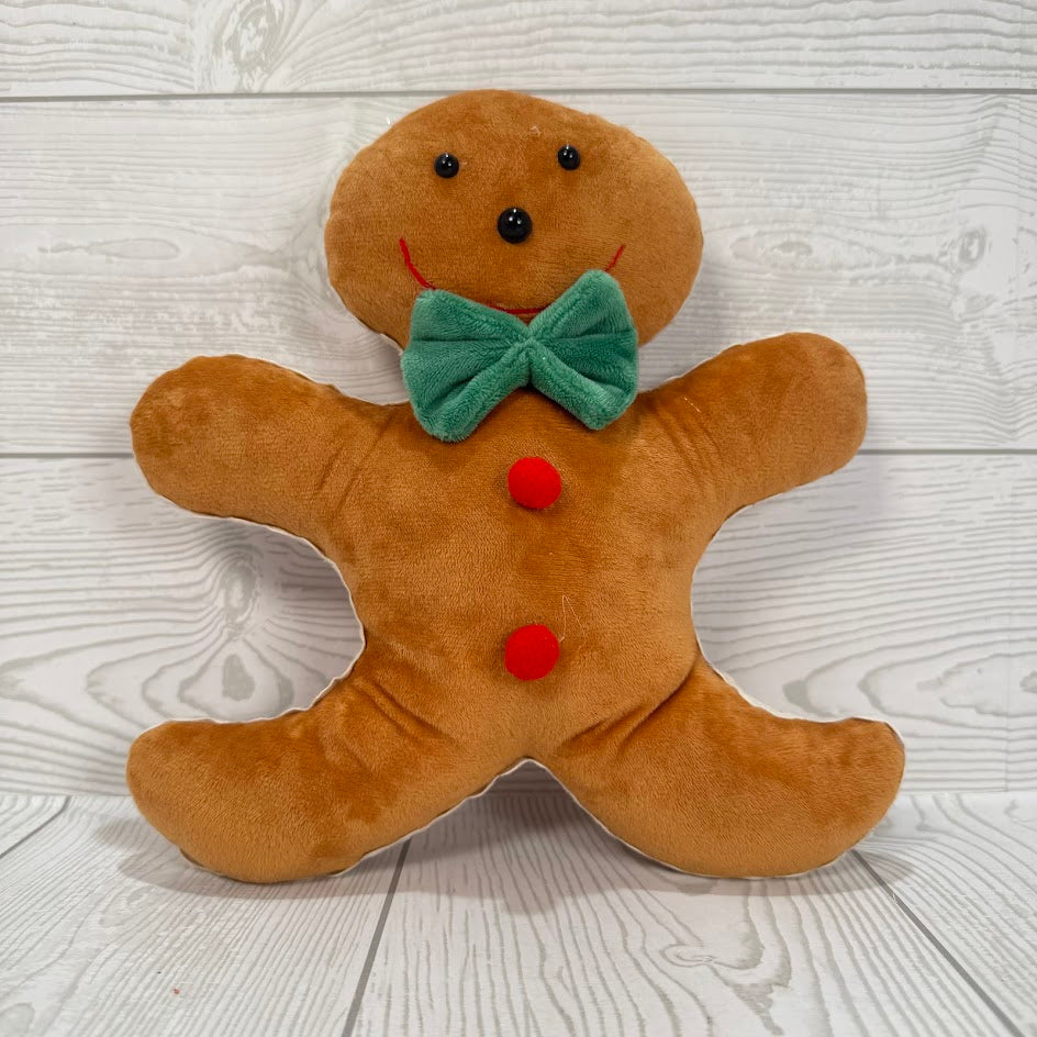 PLUSH GINGERBREAD COOKIE LIGHTBROWN - BOW TIE - 83589ASSTB * RD
