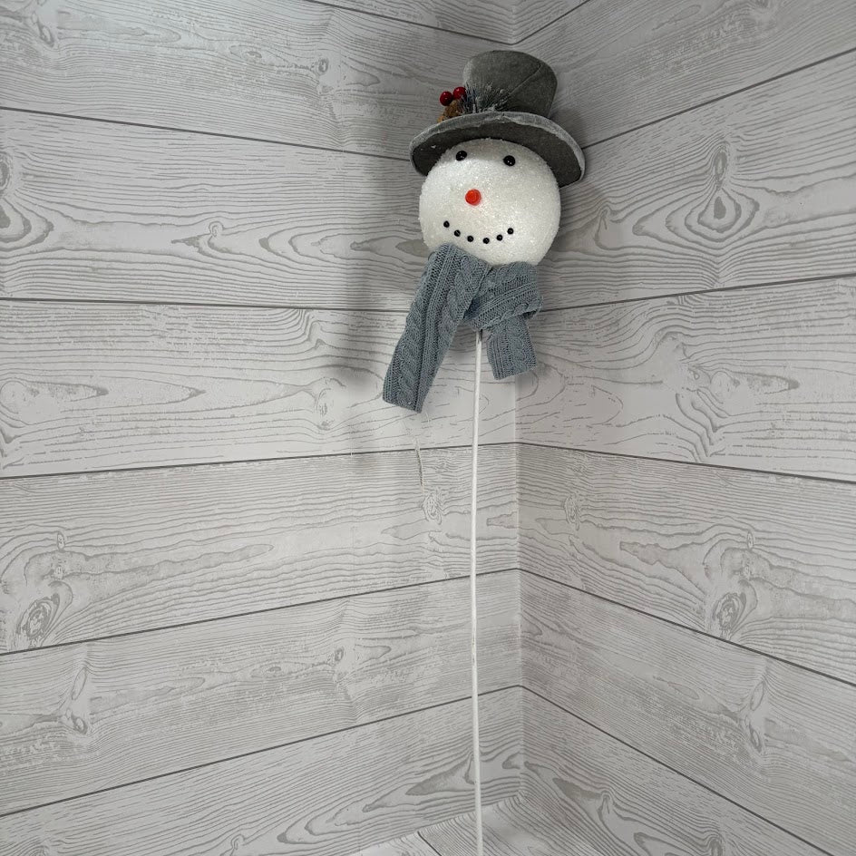 29IN VELVET TOPHAT SNOWMAN - X23282-GRAY * PU G