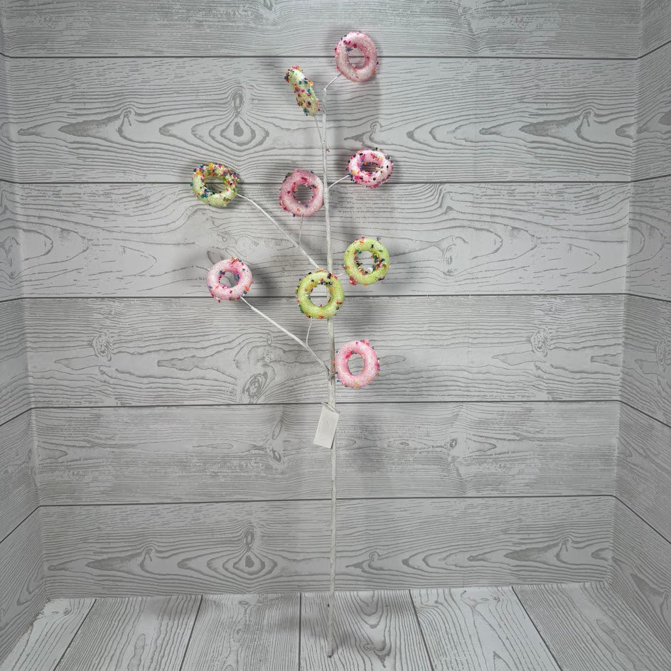 29.5" SPRINKLE DONUTS X9 - PINK/GREEN - X40076-PKGN