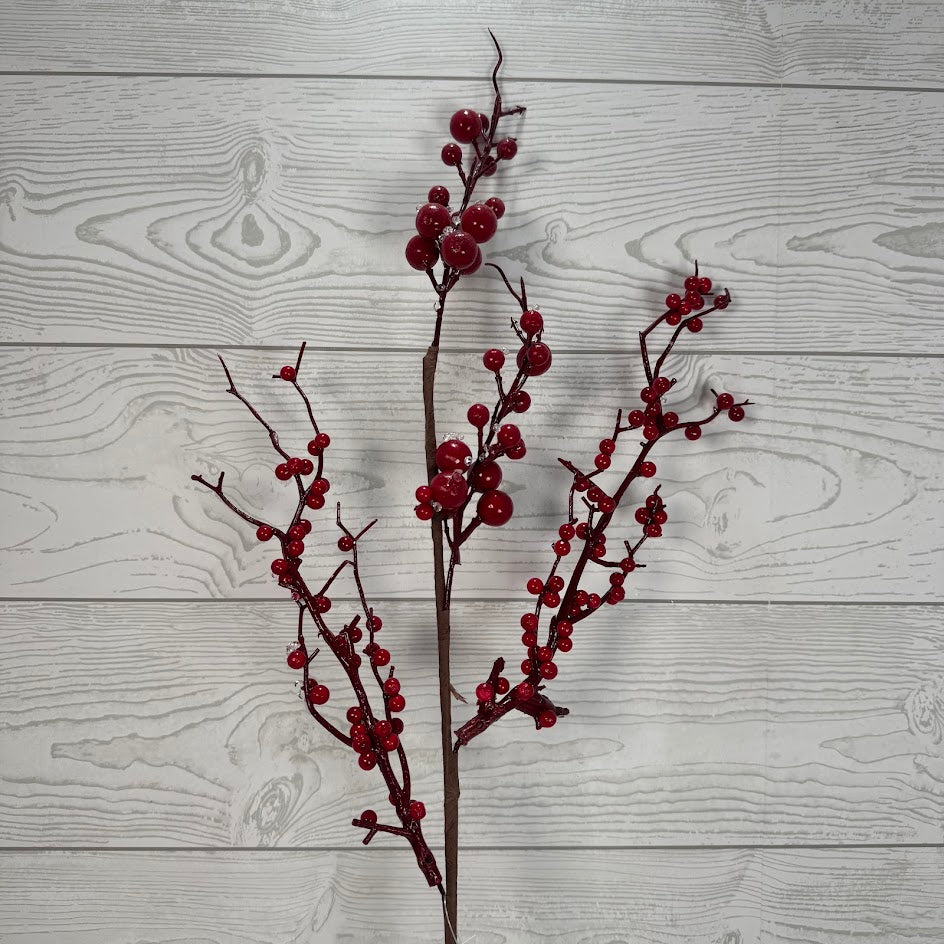 24" ICED BERRY SPRAY - X26742-RED