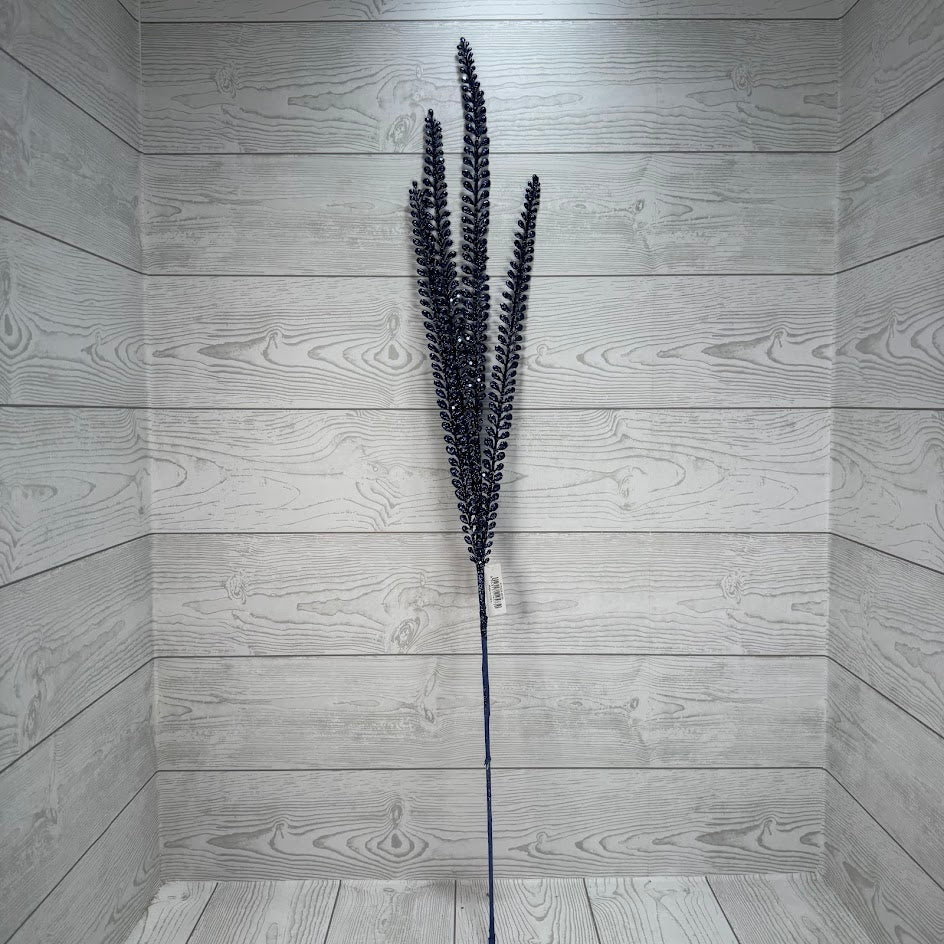 35" GLITTER FERN SPRAY X3 - X25259-MNBL * G