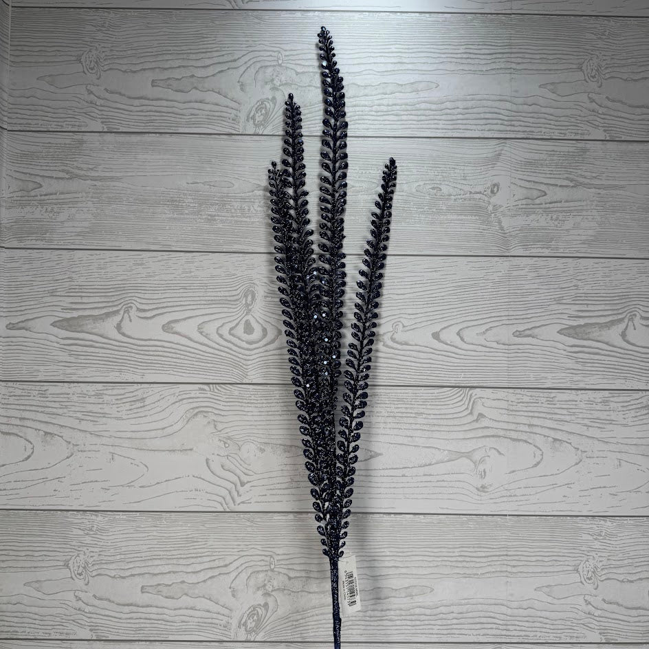 35" GLITTER FERN SPRAY X3 - X25259-MNBL * G
