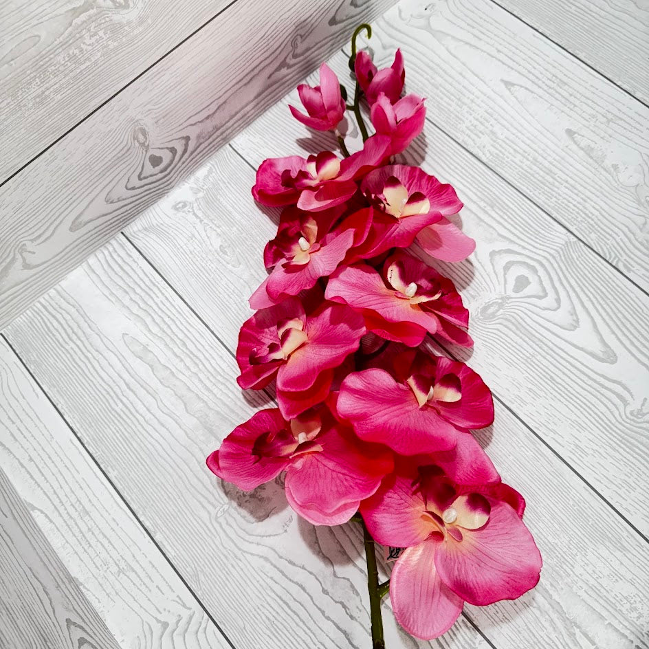 41" HOT PINK ORCHID STEM - FL25049-PINK * GREEN PINK