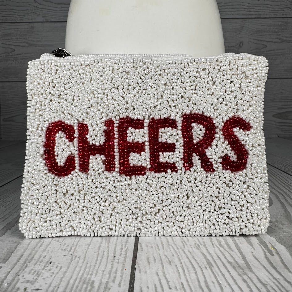 ZIPPER POUCH 5 1/2"X4" - CHEERS - HD00199