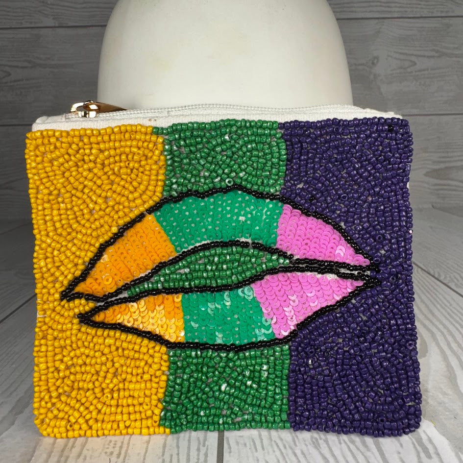 ZIPPER POUCH 5 1/2"X4" - LIPS - HD00340