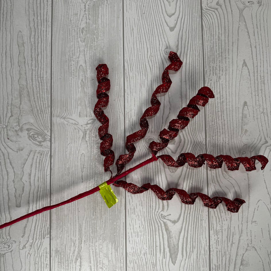 FRIZZY CURLY PICK H16 - RED - 82510RD