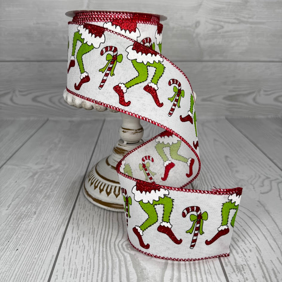 2.5"X10YD MONSTER LEGS/CANY CANES - RED/GREEN/WHITE - 71119-40-12